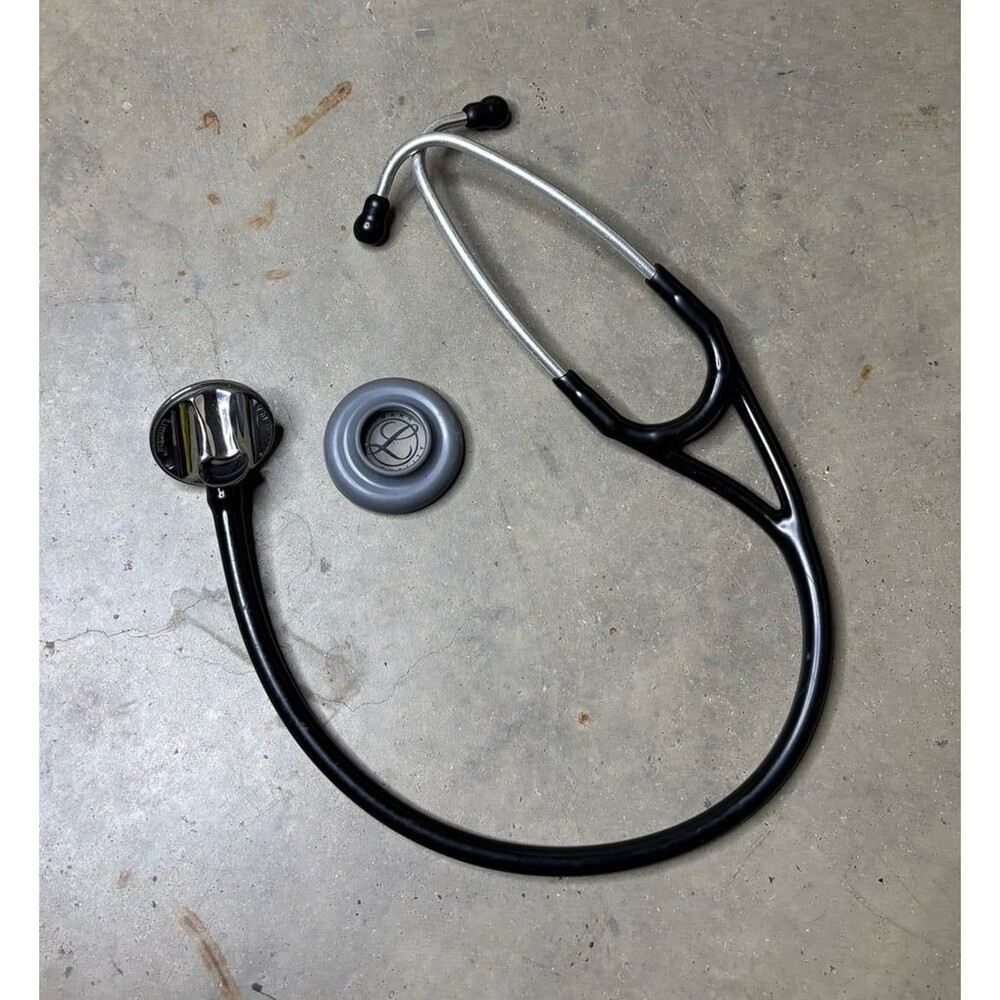 3M Littmann Master Cardiology Stethoscope Stainless Steel Chestpiece Black Tube
